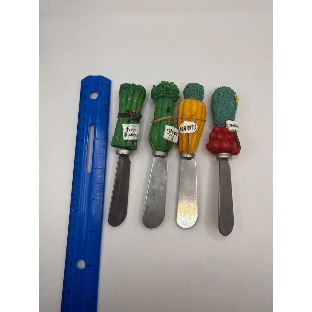 Vintage Vegetable Butter Knife Set‎ – Whimsical Garden Spreader Knives